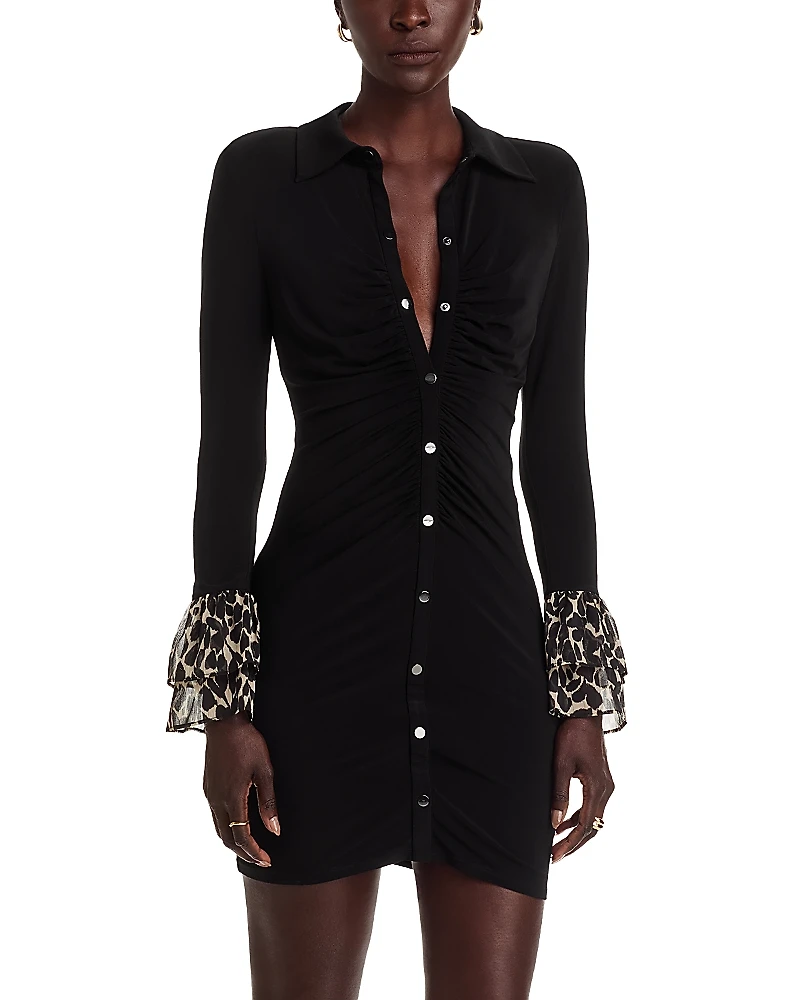 Ramy Brook Arden Ruffled Cuff Dress