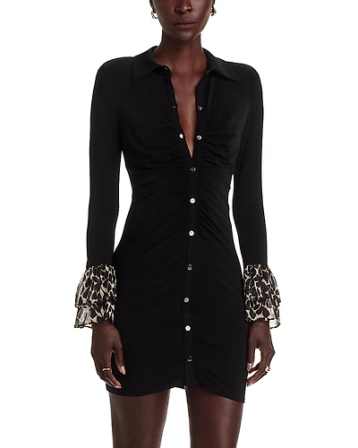 Ramy Brook Arden Ruffled Cuff Dress