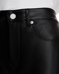 Faux Leather Hot Shorts