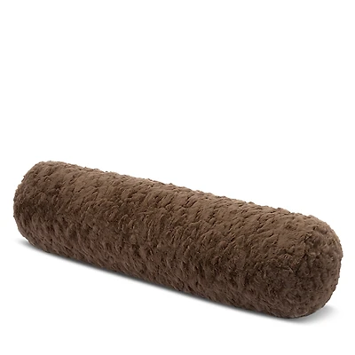 Hudson Park Collection Sheepskin Faux Fur Decorative Bolster Pillow, 8 x 30 - Exclusive