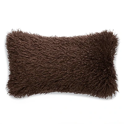 Hudson Park Collection Mongolian Faux Fur Decorative Pillow, 12 x 22 - Exclusive