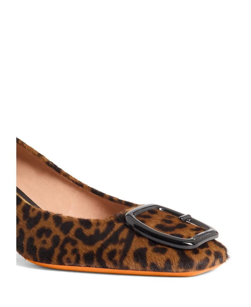 Women's Animal-Print Cavallino Mid-Heel Pump