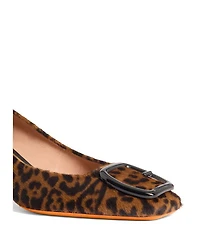 Women's Animal-Print Cavallino Mid-Heel Pump