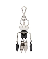 Robot Saffiano Leather Bag Charm