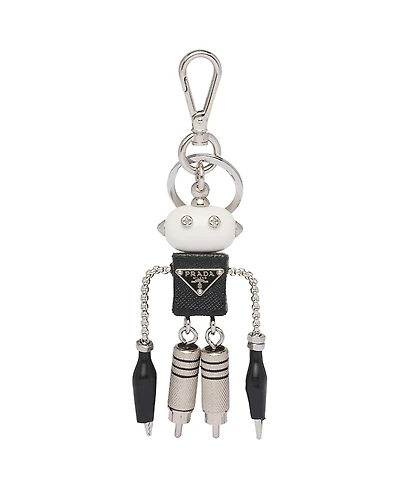 Prada Robot Saffiano Leather Bag Charm