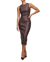 DL1961 Esme Coated Denim Midi Dress