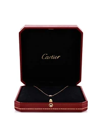 Large Cartier D'Amour Pendant Necklace 18K Rose Gold with Diamond