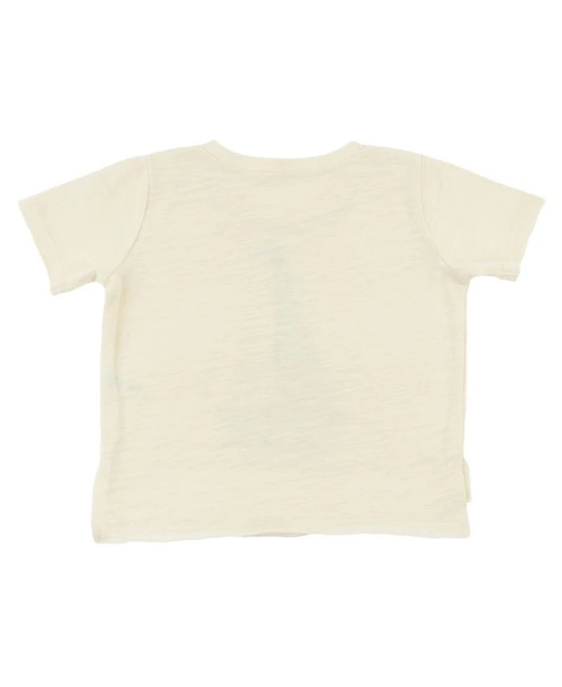 Boys' Sailboat Applique Raw Edge Slub Tee - Little Kid
