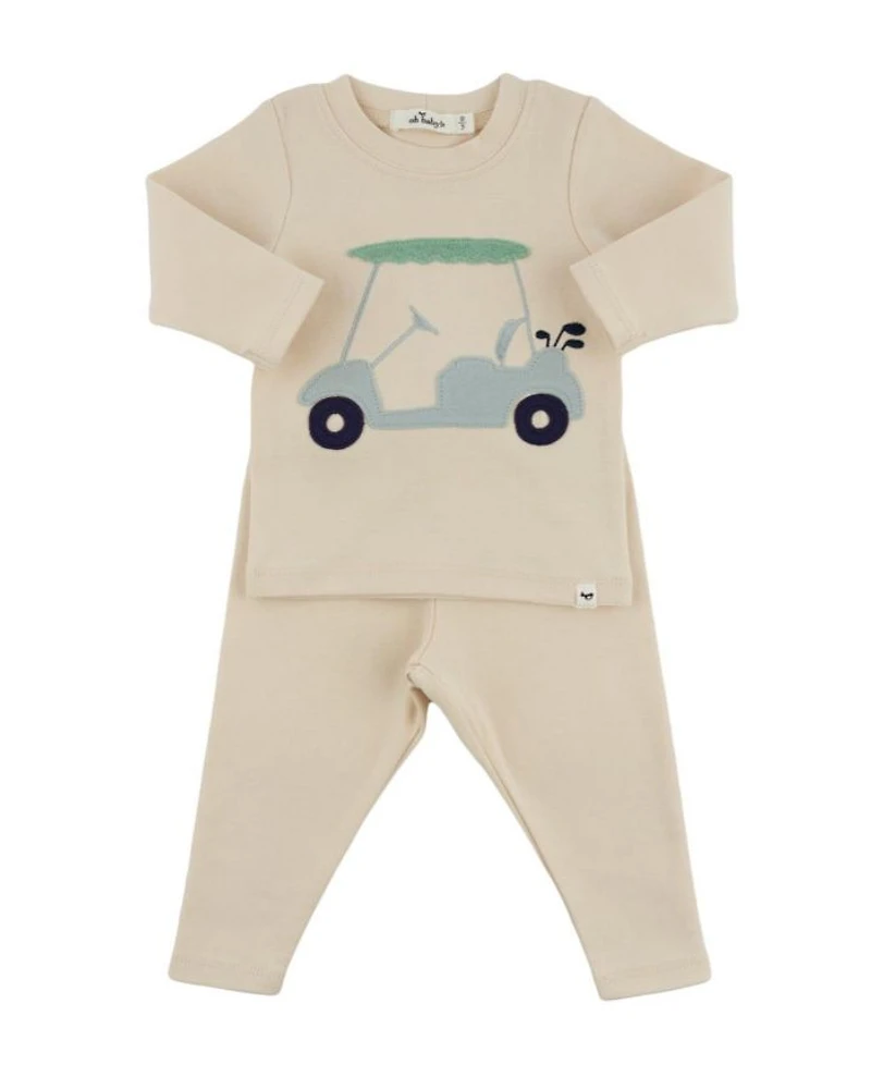Boys' Golfcart Sea Applique 2-Piece Tee and Pant Set - Baby