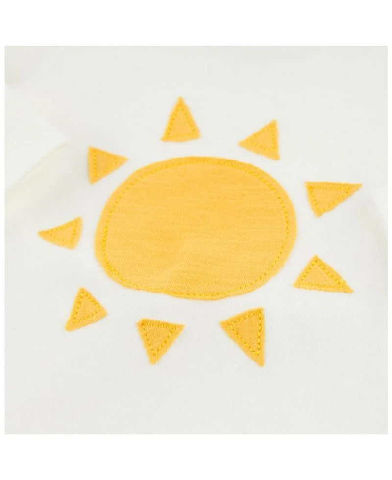 Unisex Sun Slub Applique Two Piece Set - Baby
