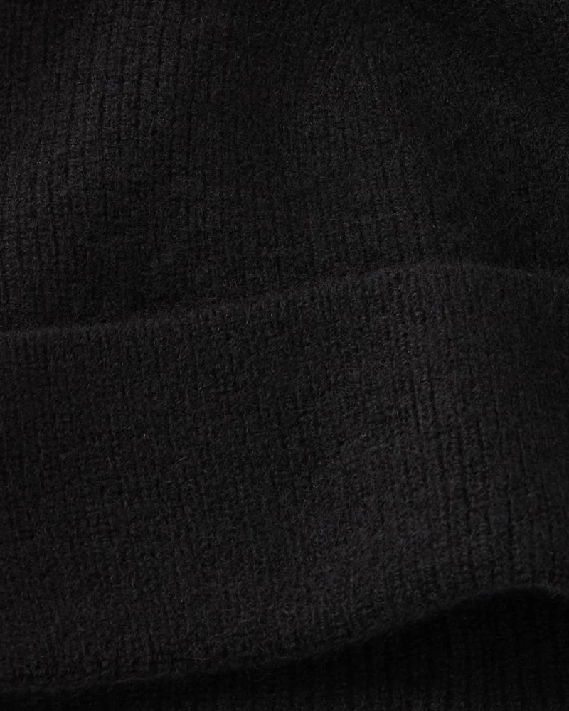 Cashmere Ribbed Turn Up Beanie