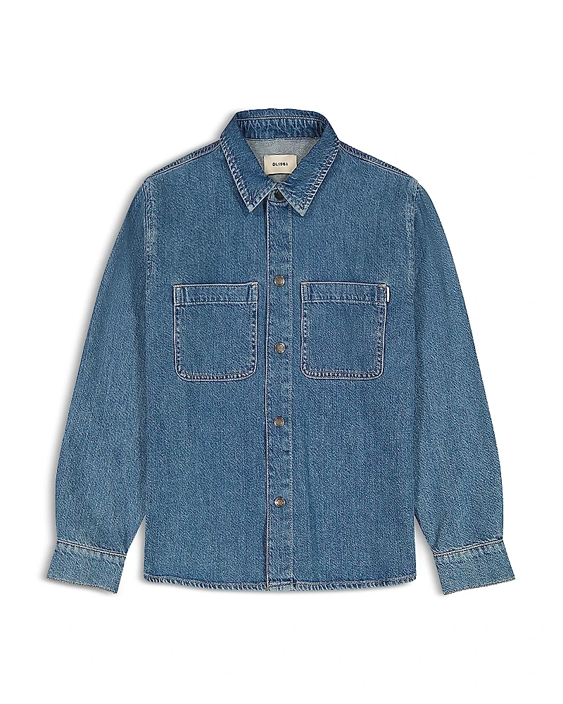 DL1961 Boys' Ash Long Sleeve Denim Shirt - Big Kid