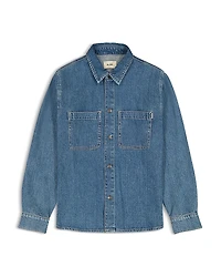 DL1961 Boys' Ash Long Sleeve Denim Shirt - Big Kid