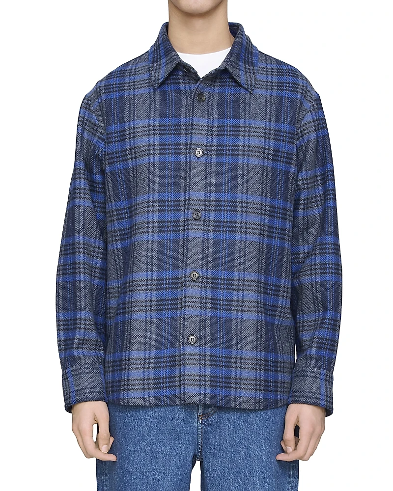 A. p.c. Bobby Button Front Overshirt