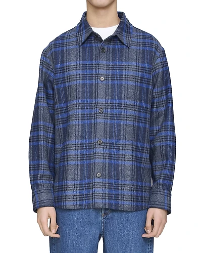 A. p.c. Bobby Button Front Overshirt