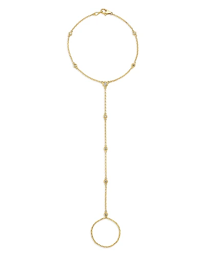 Bloomingdale's Fine Collection Diamond Finger Chain Bracelet