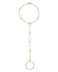 Bloomingdale's Fine Collection Diamond Finger Chain Bracelet