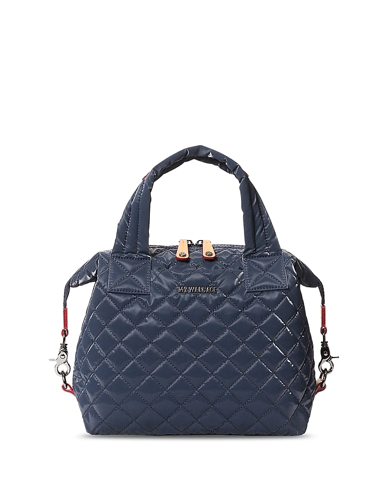 Mz Wallace Small Quilted Nylon Sutton Deluxe Top Handle Bag