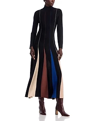 Misook Fit and Flare Maxi Dress