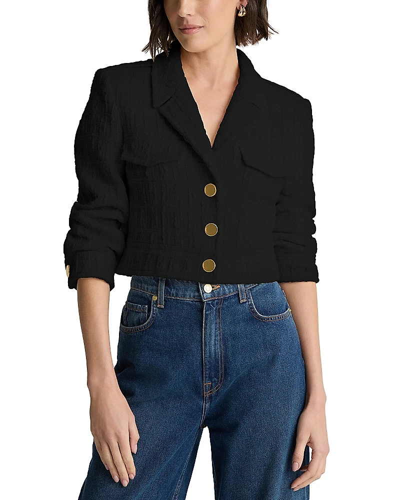 St. John Textured Plaid Jacket