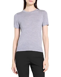 Lightweight Wool Short Sleeve Top