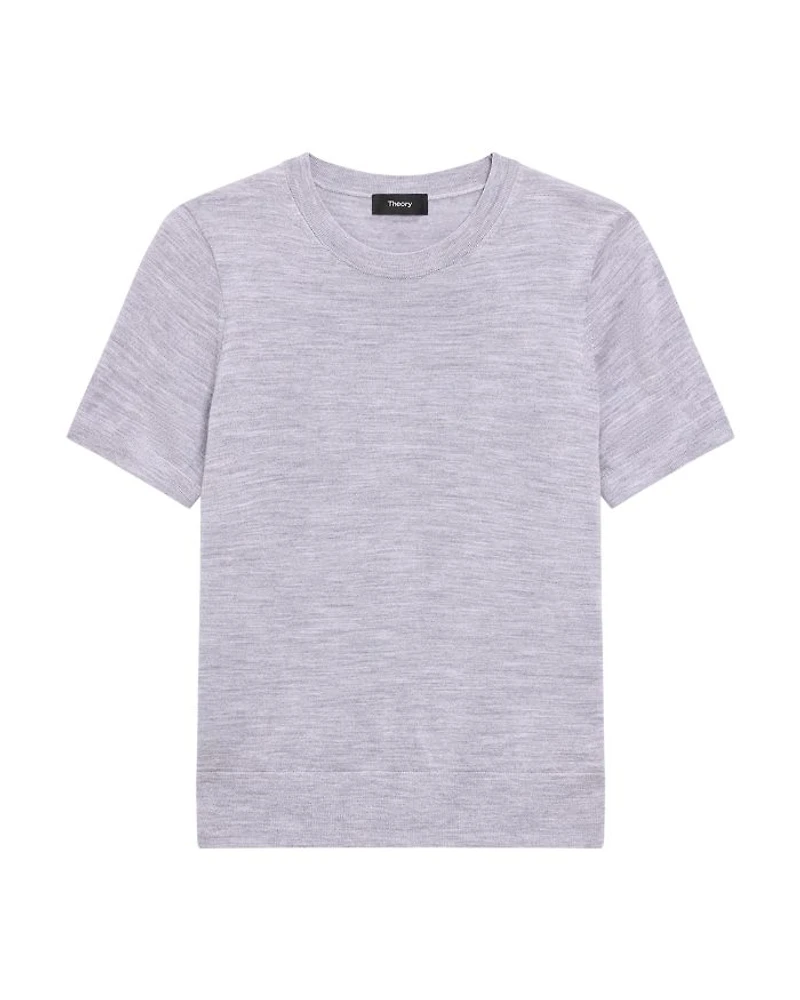 Lightweight Wool Short Sleeve Top