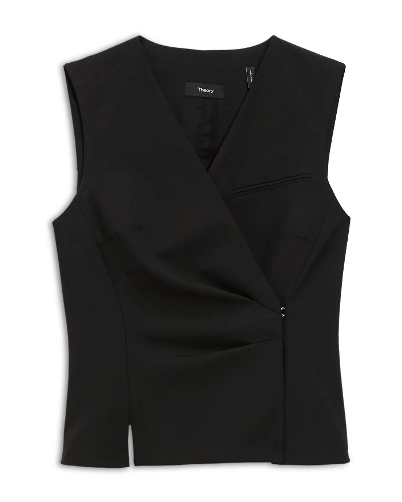 Sleeveless Wrap Vest