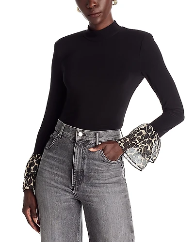 Ramy Brook Vickiana Foliage Printed Top