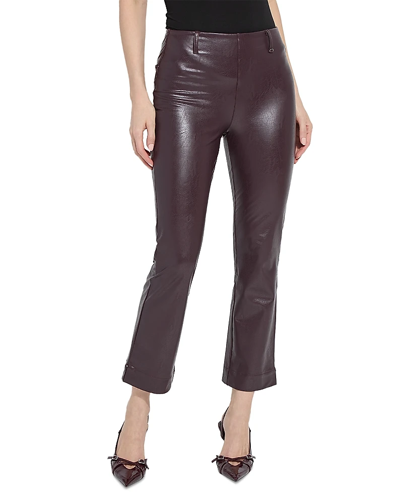 Lysse Percy Ankle Baby Bootcut Faux Leather Pants
