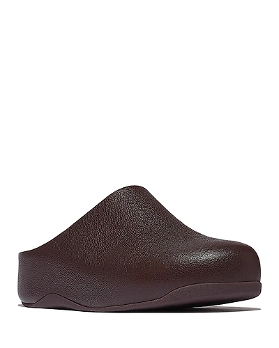 FitFlop Women's Shuv Tumbled Leather Clogs