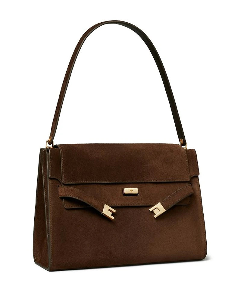 Lee Radziwill Suede Large Shoulder Bag