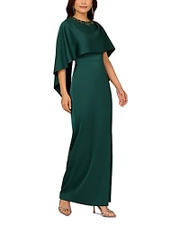 Aidan Mattox Cape Column Dress