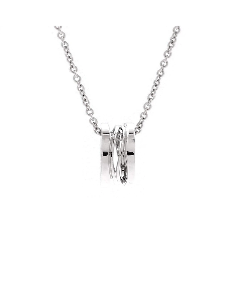 Pre-Owned Bvlgari B. Zero1 Design Legend Zaha Hadid Pendant Necklace 18K White Gold