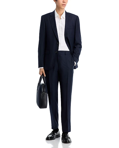 Boss H-Huge Chalk Stripe Slim Fit Suit