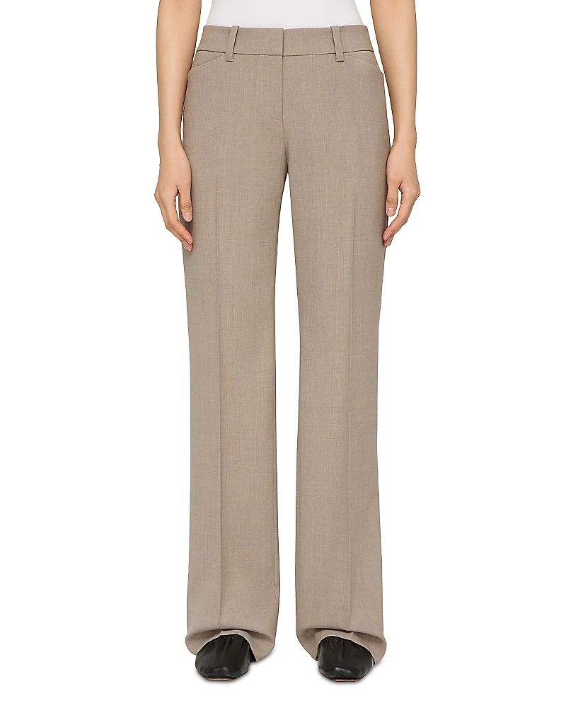 Lafayette 148 New York Reade Mid Rise Straight Leg Pants