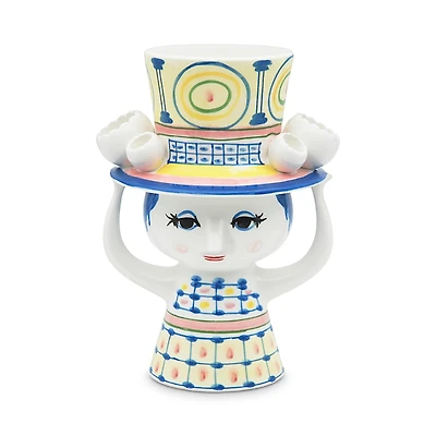 Rosendahl Lady With Hat Vase, Blue
