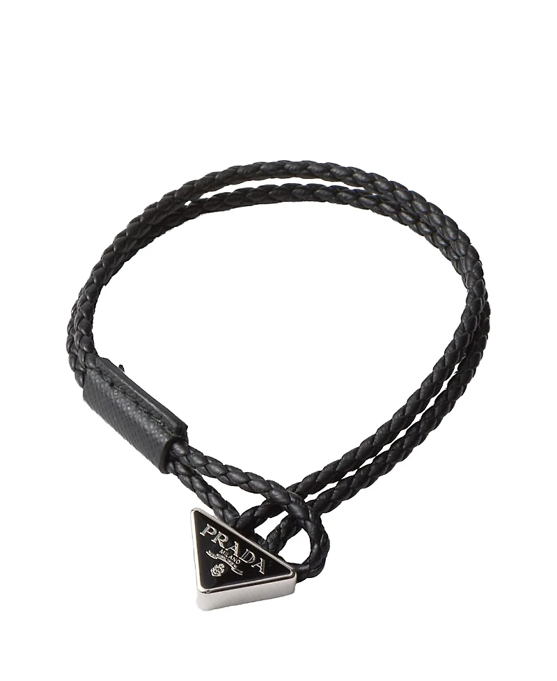 Prada Braided Nappa Leather Bracelet