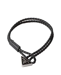 Prada Braided Nappa Leather Bracelet