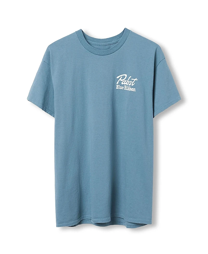 Junk Food Clothing Unisex Pabst Blue Ribbon Good Old Time Flavor Flea Market Tee