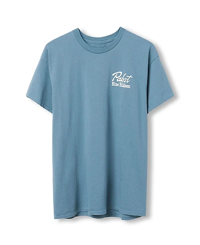 Junk Food Clothing Unisex Pabst Blue Ribbon Good Old Time Flavor Flea Market Tee