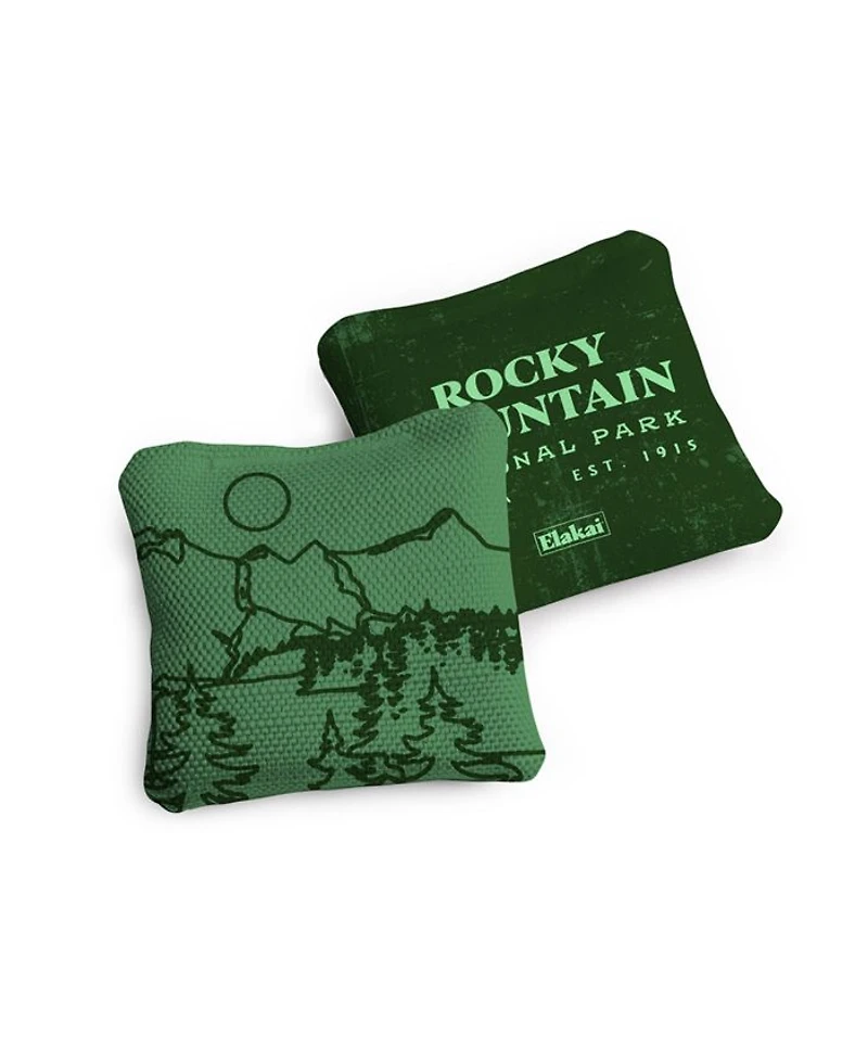 4x4 Rocky Mountain National Park Durasuede + Turbo Polyglide Pilot Versacraft Cornhole Bags