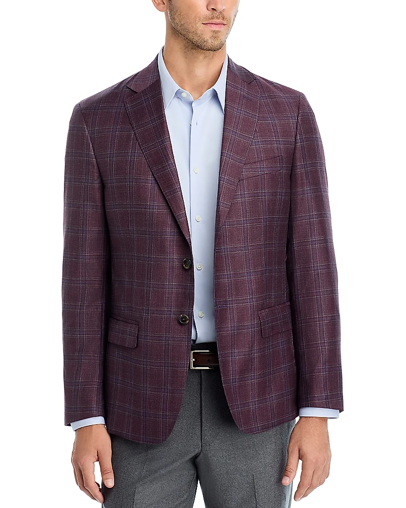 The Men's Store at Bloomingdale's Plaid Regular Fit Sport Coat