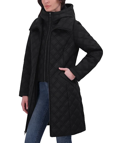 Tahari Laura Quilted Coat