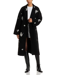 Cinq a Sept Gravis Crystal Embellished Coat