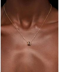 Solid Sapphire Zeno Charm Necklace