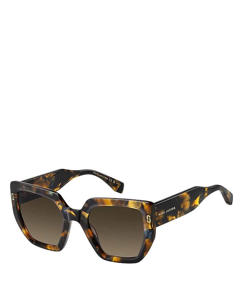 Marc Jacobs Square Geometrical Sunglasses, 52mm