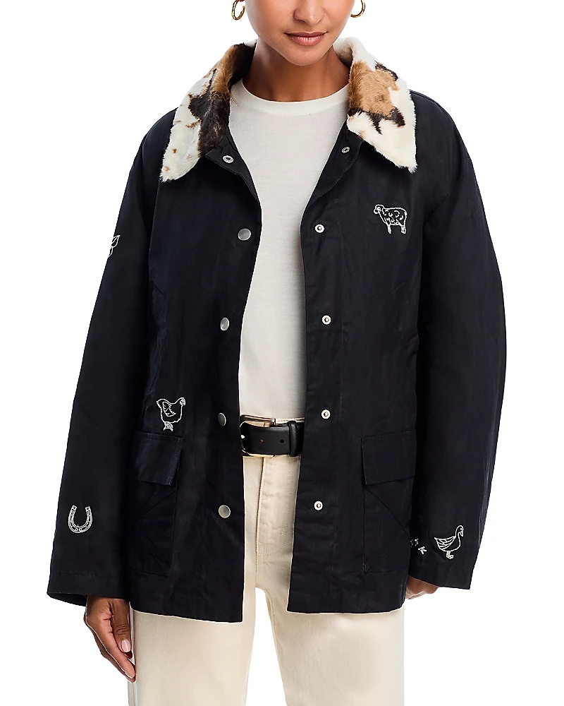 Aqua x Angelica Hicks Barn Animal Jacket - Exclusive
