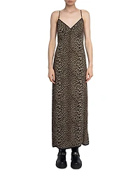 Zadig & Voltaire Ramelil Soft Leopard Print Dress