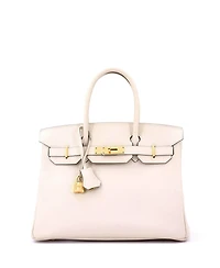 Pre-Owned HERMES Birkin 30 Handbag Light Epsom with Gold Hardware