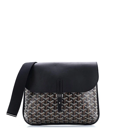 Pre-Owned Goyard Coursier Messenger Bag Coated Canvas and Leather